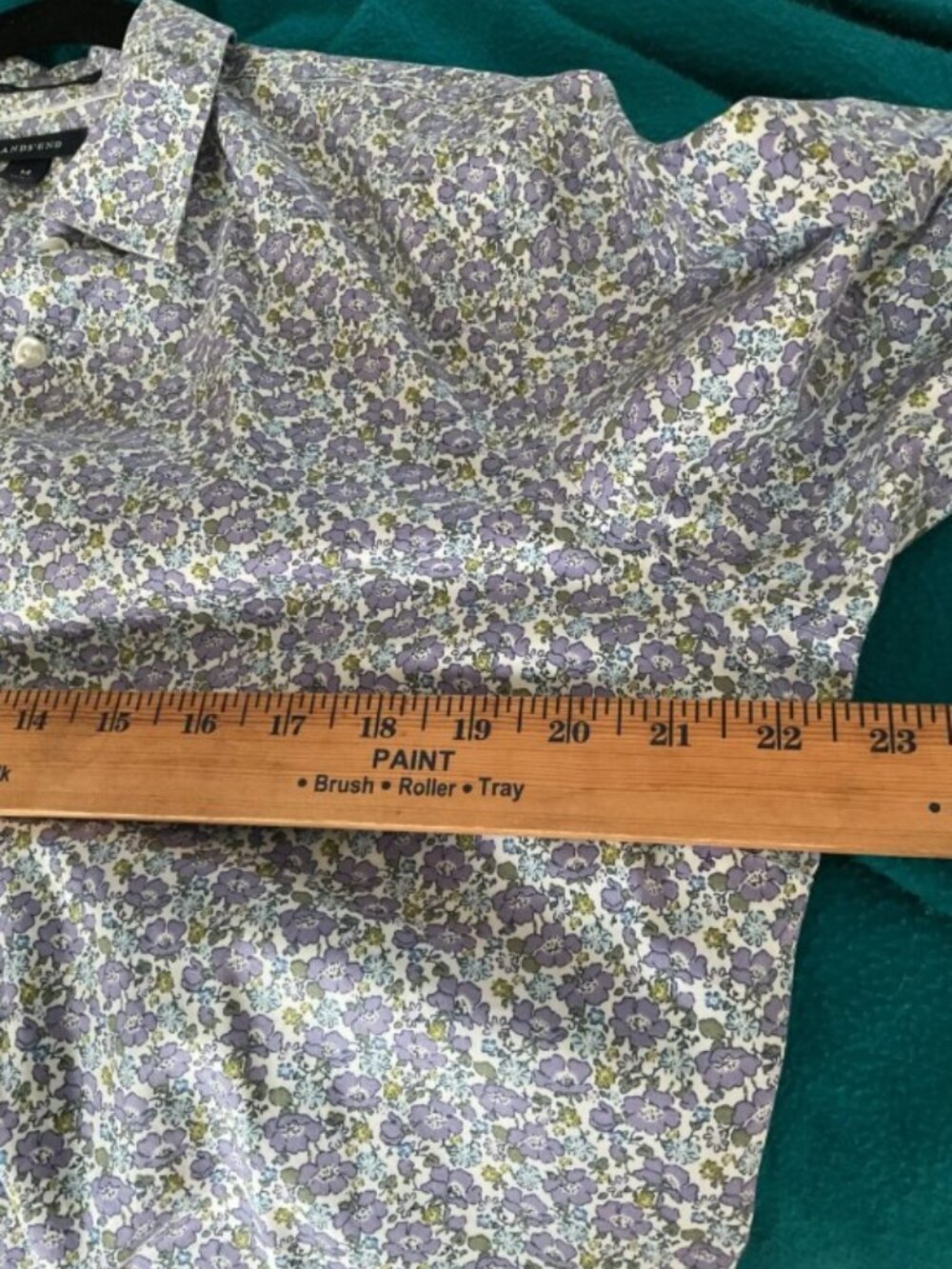 Lands’ End Floral Cotton Blouse Bundle — Size 14 - Pink & Purple, Like New - Picture 11 of 14